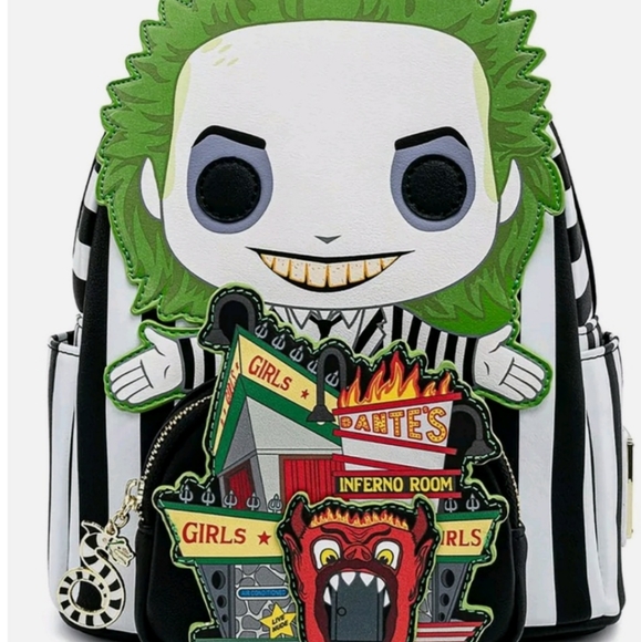 LOUNGEFLY X Beetlejuice Dante’s Inferno POP! Mini Backpack